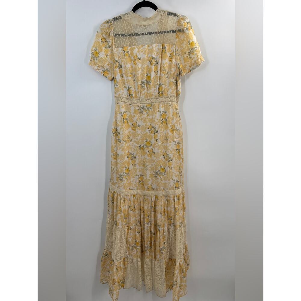 LoveShackFancy Tink Silk Lemon Daydream Maxi Dress - Picture 10 of 10
